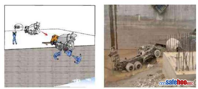 倒車失誤撞三人 落入江中亡四人