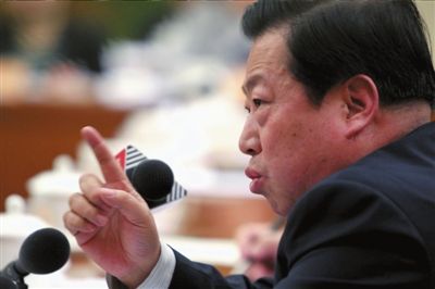 環(huán)保部部長(zhǎng)周生賢講話。 本報(bào)記者王海欣攝