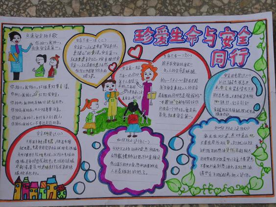 手抄報(bào)：珍愛生命與安全同行