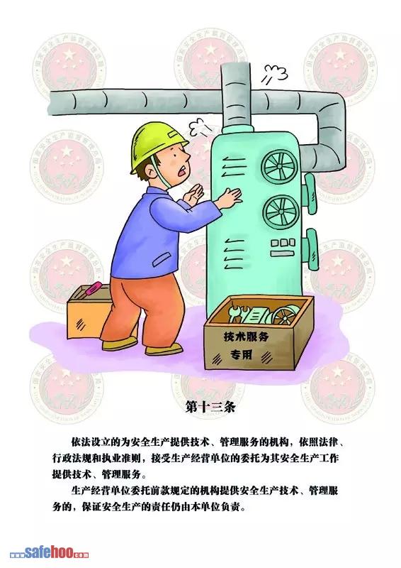 新中華人民共和國安全生產(chǎn)法第十三條圖文版