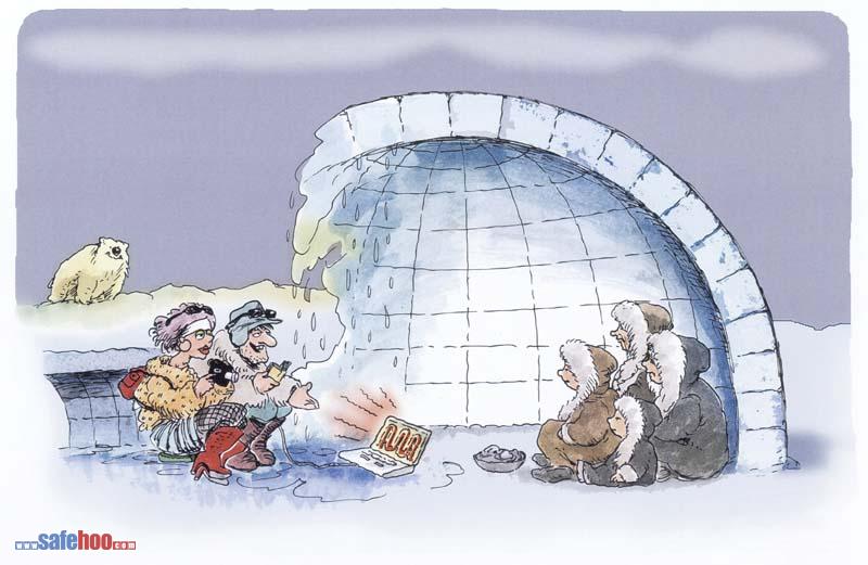 環保漫畫：“熱”情的記者