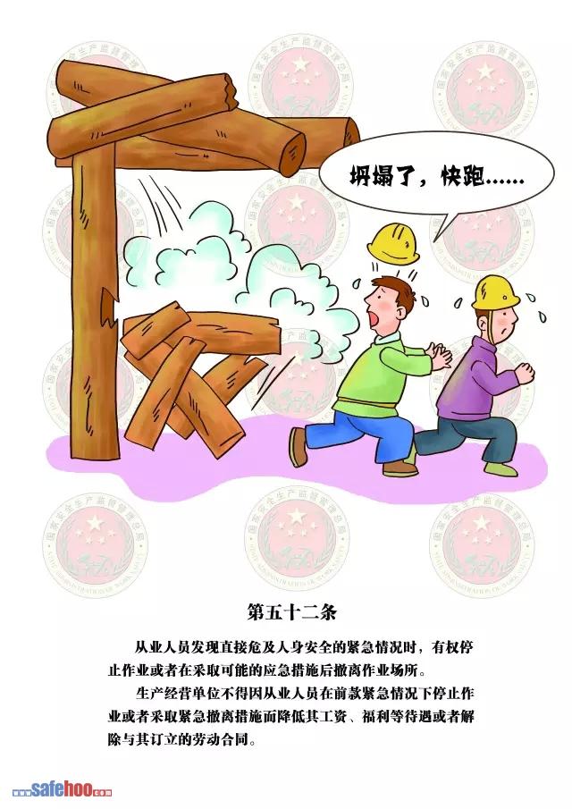 新中華人民共和國安全生產法第五十二條圖文版