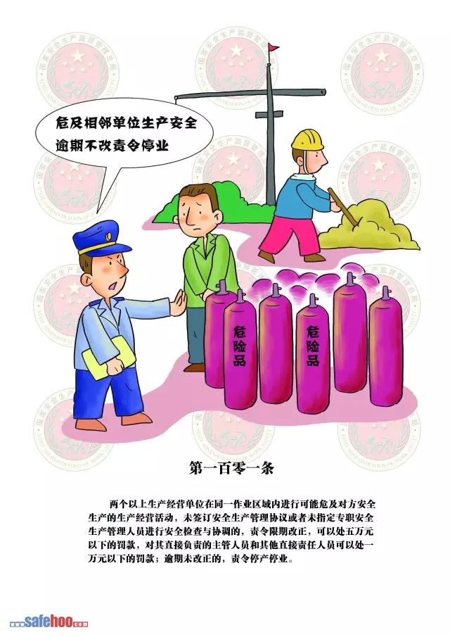 新中華人民共和國安全生產法第一百零一條圖文版