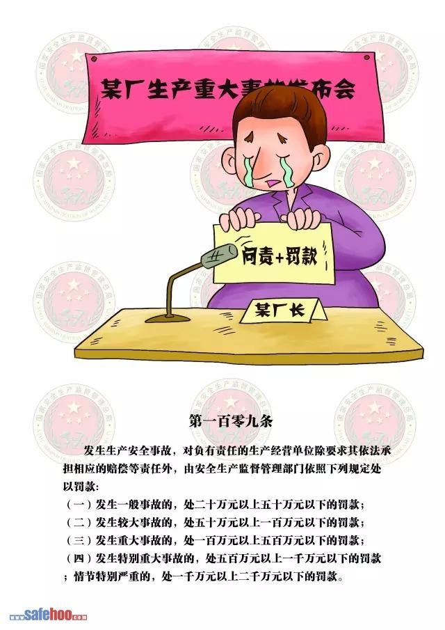 新中華人民共和國安全生產(chǎn)法第一百零九條圖文版