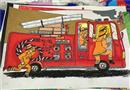 繪畫作品：消防車
