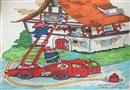 繪畫作品：消防現場
