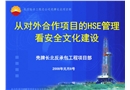 從對外合作項目的HSE管理