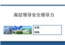 高層領(lǐng)導(dǎo)安全領(lǐng)導(dǎo)力