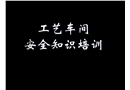 工藝車間級安全知識培訓