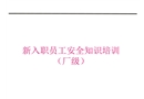 新入職員工安全知識培訓（廠級）