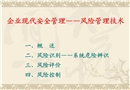 企業現代安全管理——風險管理技術