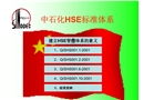 中石化HSE標準體系