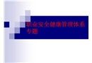 職業安全健康管理體系專題