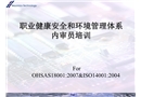 職業(yè)健康安全和環(huán)境管理體系內審員培訓