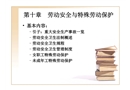 勞動(dòng)安全與特殊勞動(dòng)保護(hù)