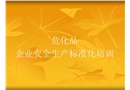 危化品企業安全生產標準化培訓