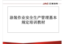 涂裝作業安全生產管理基本規定培訓教材