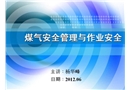 煤氣安全管理與作業(yè)安全