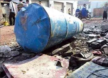 焊補空氣油桶爆炸