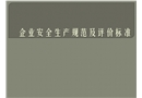企業(yè)安全生產(chǎn)評(píng)價(jià)及規(guī)范