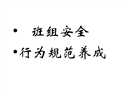 班組安全行為規(guī)范養(yǎng)成