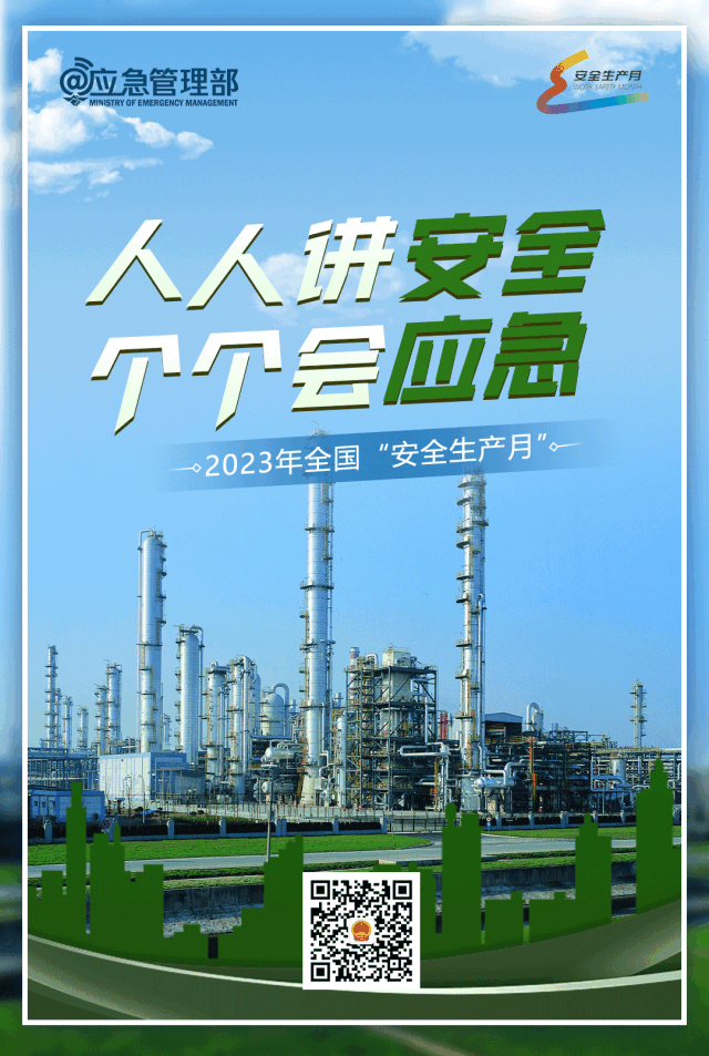 “人人講安全、個個會應急”動態主題海報