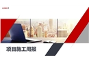 企業項目施工管理周報月報模板