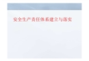 安全生產責任體系構建