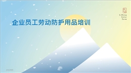 企業(yè)員工勞動(dòng)防護(hù)用品培訓(xùn)