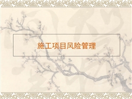 施工項(xiàng)目風(fēng)險(xiǎn)管理定義、范圍、成果精講