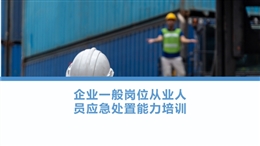 企業一般崗位從業人員應急處置能力培訓