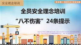 全員安全理念培訓(xùn)“八不傷害”24條提示