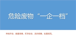 危險(xiǎn)廢物“一企一檔”培訓(xùn)