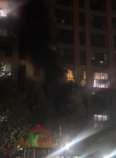 四川成都一小區發生火災 致2傷